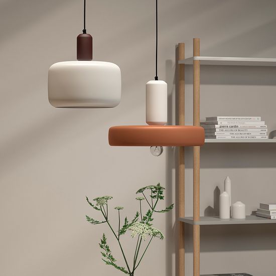 Светильник подвесной juko, D28х32 см, вишневый