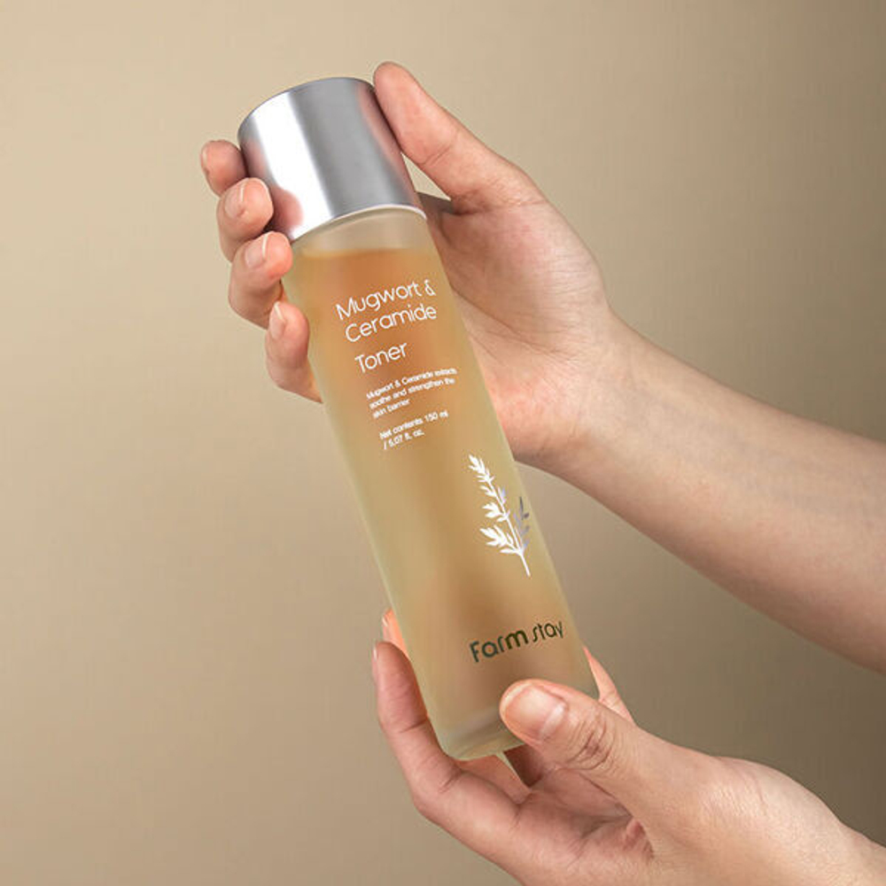 Укрепляющий тонер для лица с керамидами и полынью FarmStay Mugwort & Ceramide Toner, 150мл