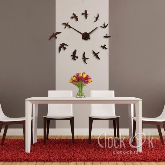 Настенные 3D часы Air