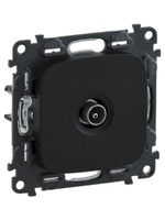 Розетка ТВ Legrand Valena Allure c топологией звезда 0-2400 МГц Антрацит 753971