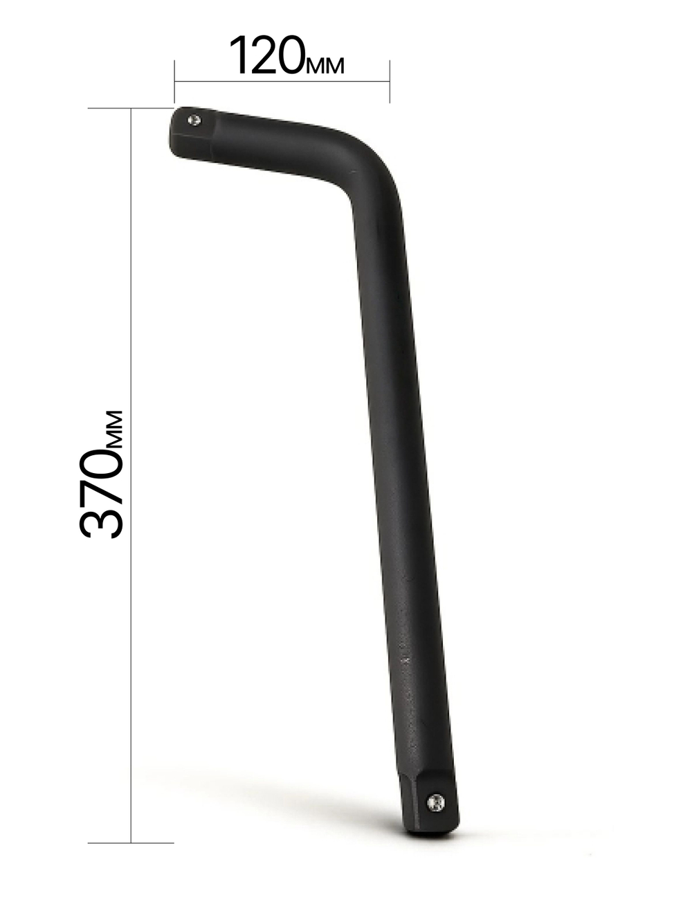 Вороток Г-образный 370 мм,двухсторонний , 3/4"