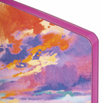 Блокнот А5 (143x210 мм) BRAUBERG VISTA "Color clouds" под кожу гибкий 80 л. (2 штуки в упаковке)