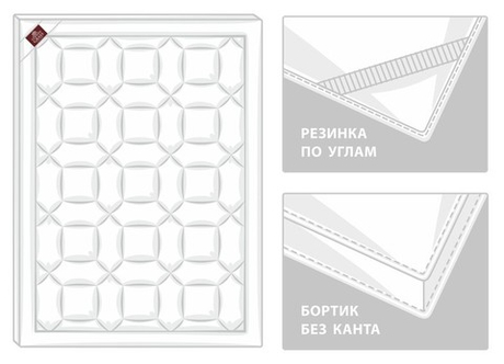 Наматрасник-топпер 160х200 German Grass Topper Wool Grass