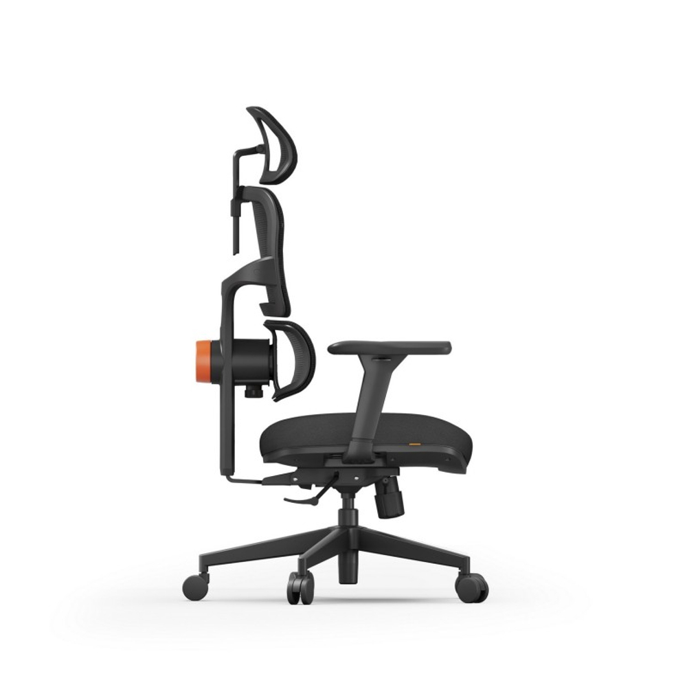 Эргономичное компьютерное кресло FoxGear NETZ модель XO - office edition (FG-NETZ-XO-BK)