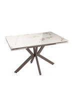 Стол раскладной Marmer 120-180*80*76 керамика капучино