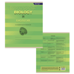 Тетрадь предметная 24л. А5 "Биология" со справочным материалом, скрепка, мелованный картон (стандарт), блок офсет, Alingar "Минимализм"