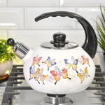 Чайник 2,5л со свистком эмалированный, 1035