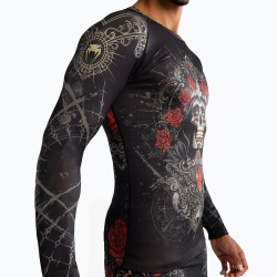 Рашгард Venum Santa Muerte 5.0 deep black/gold