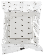 BRITE Розетка 1-местная с заземлением с защитными шторками и крышкой 16А IP44 в сборе РСбш10-3-44-БрБ белый