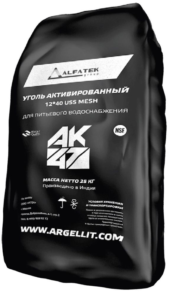 Активированный уголь AK47 12x40 (50л, 25кг)