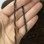 HARLEY - Stock Italy; меринос, п/а; 230м/100гр; цвет: Коричневая ровница, обмотанная нитью бордово-сине-желтого цвета; S505