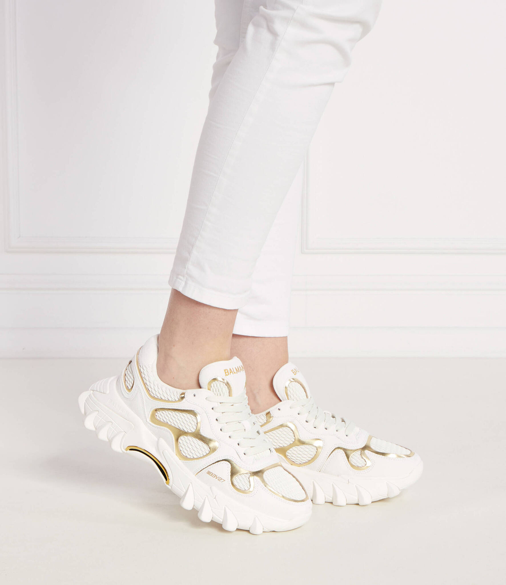 Кожаные кроссовки b-east Balmain - белый(CN1VI714 THSO)