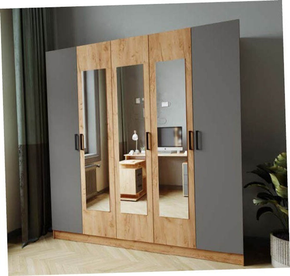 Шкаф комбинированный Ларс (2,0) с зеркалом