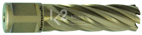 Корончатое сверло Karnasch 12х55 мм, GOLD-LINE, Nitto + Weldon 19, арт. 20.1270N-012