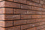 Кирпич лицевой Воротынский одинарный кортен, бостон рваная фаска