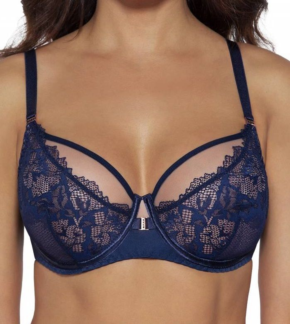 Гипюровый бюстгальтер на косточках с мягкой чашкой (Размер: 90C) (Цвет: белый)