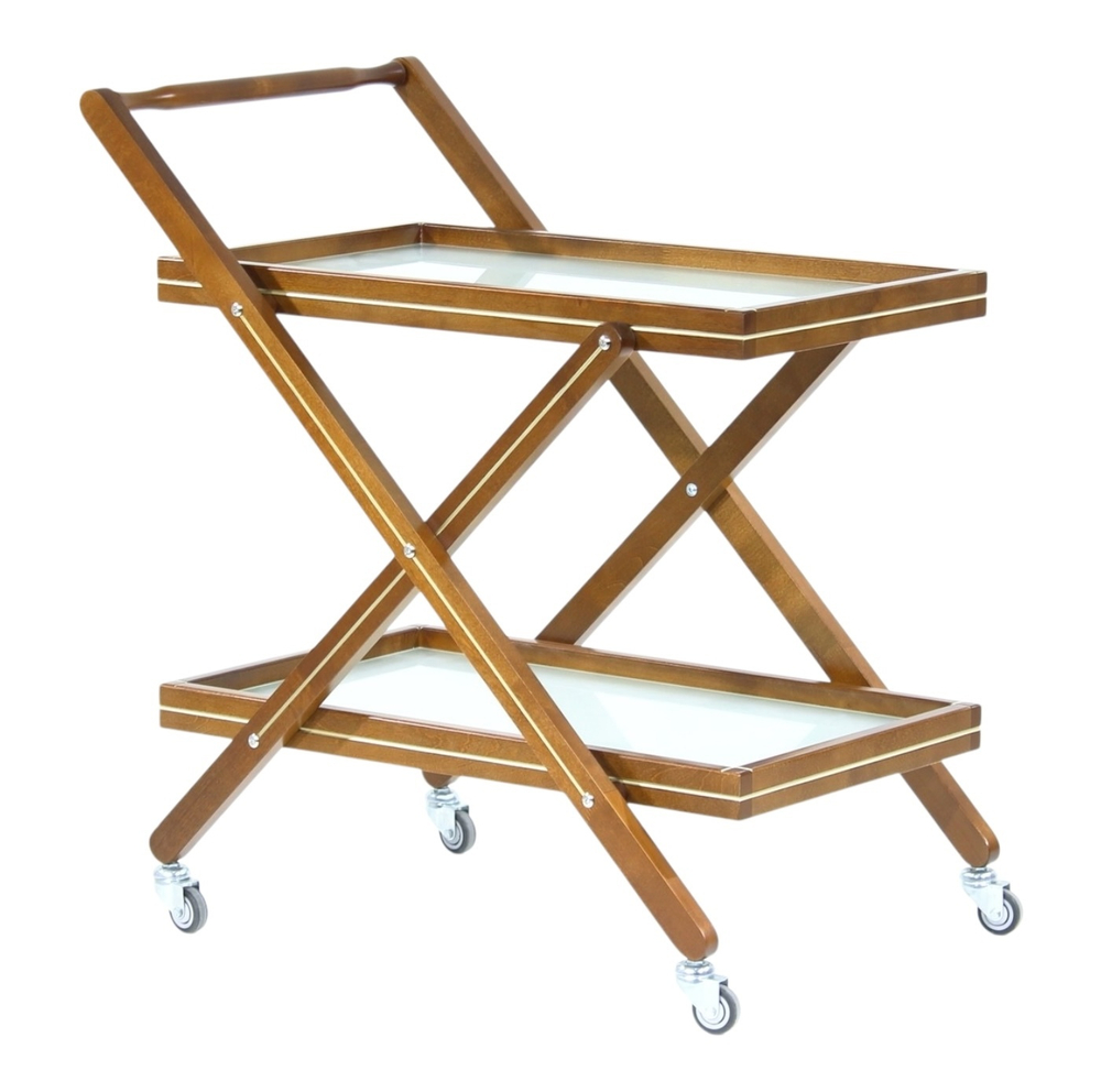 АЛЬТ-55-12 Стол сервировочный (столешница стекло)