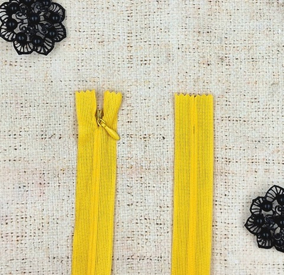 Молния спираль потайная Т3, 50 см, шафран