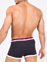 Яркие мужские боксеры с контрастным кантом (Размер: L) (Цвет: темно-серый)