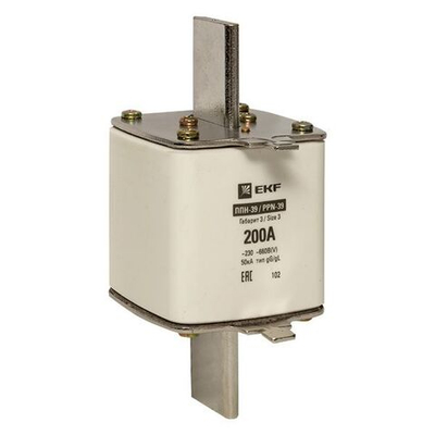 Плавкая вставка ППН-39 630/200А габарит 3 EKF