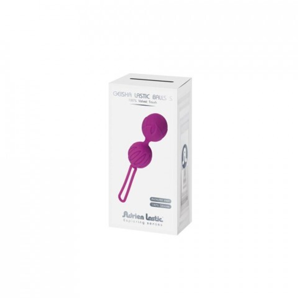 Вагинальные шарики Geisha Lastic Balls фиолетовые от Adrien Lastic (размер S)