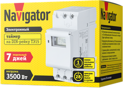 Таймер Navigator 61 559 NTR-E-D01-GR на DIN-рейку электрон.