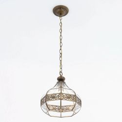 Citilux Гера-2 CL444210 Подвесной светильник витражный Бронза