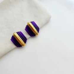 Серьги из сиреневого люцита