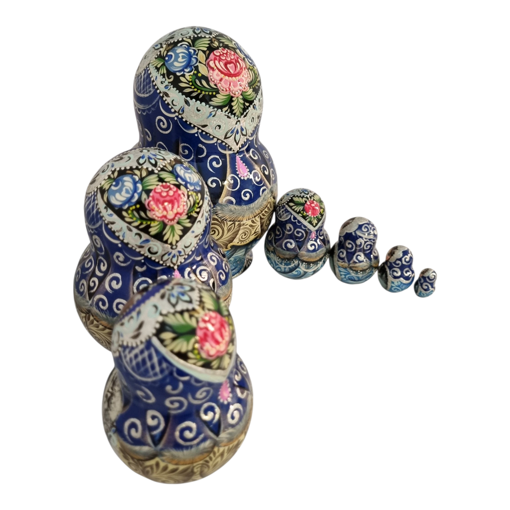 Матрешка 16см "Русская зима" 7 мест
