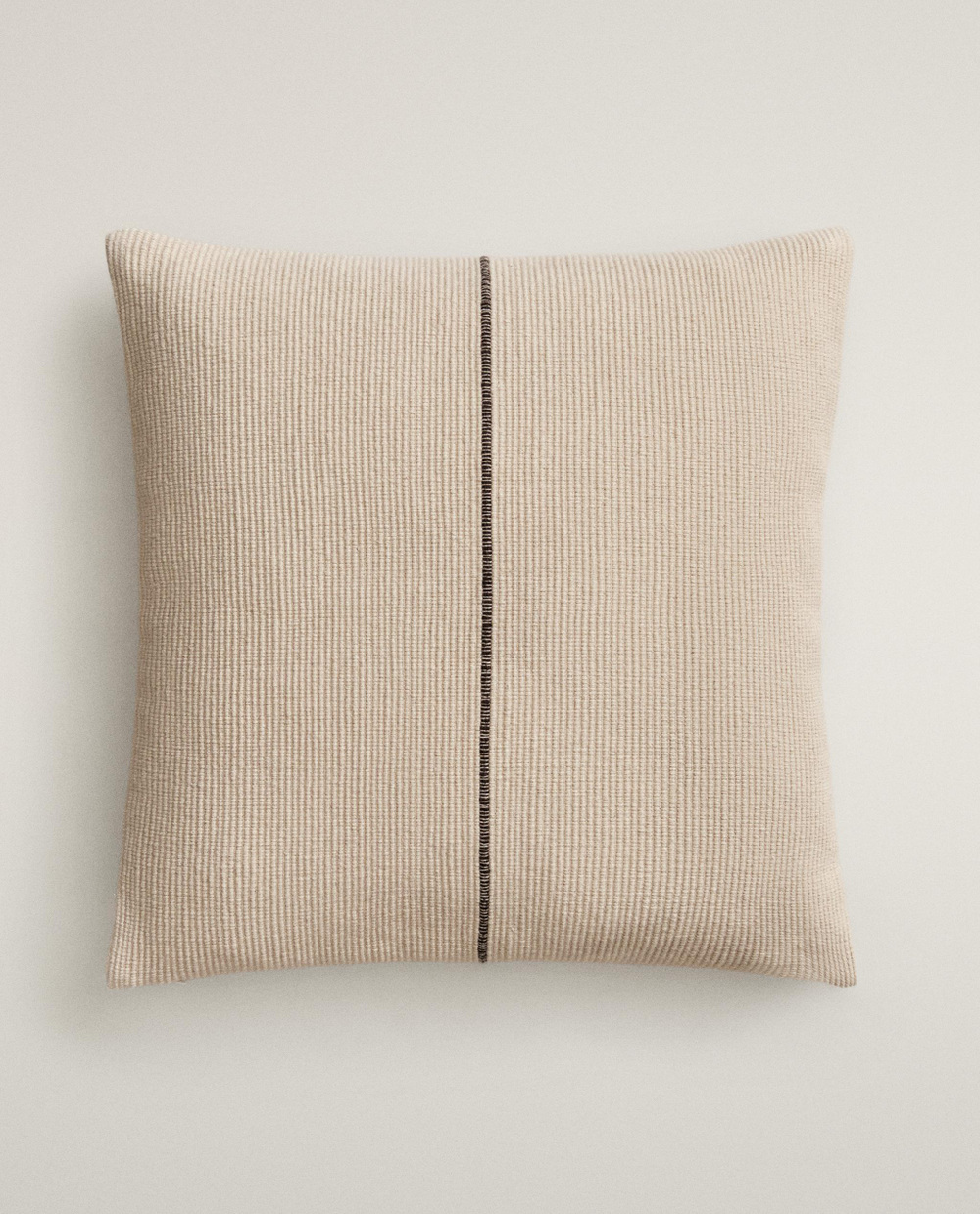 Zara Home наволочка декоративная из хлопка, терракотовый, в полоску, 45x45 см