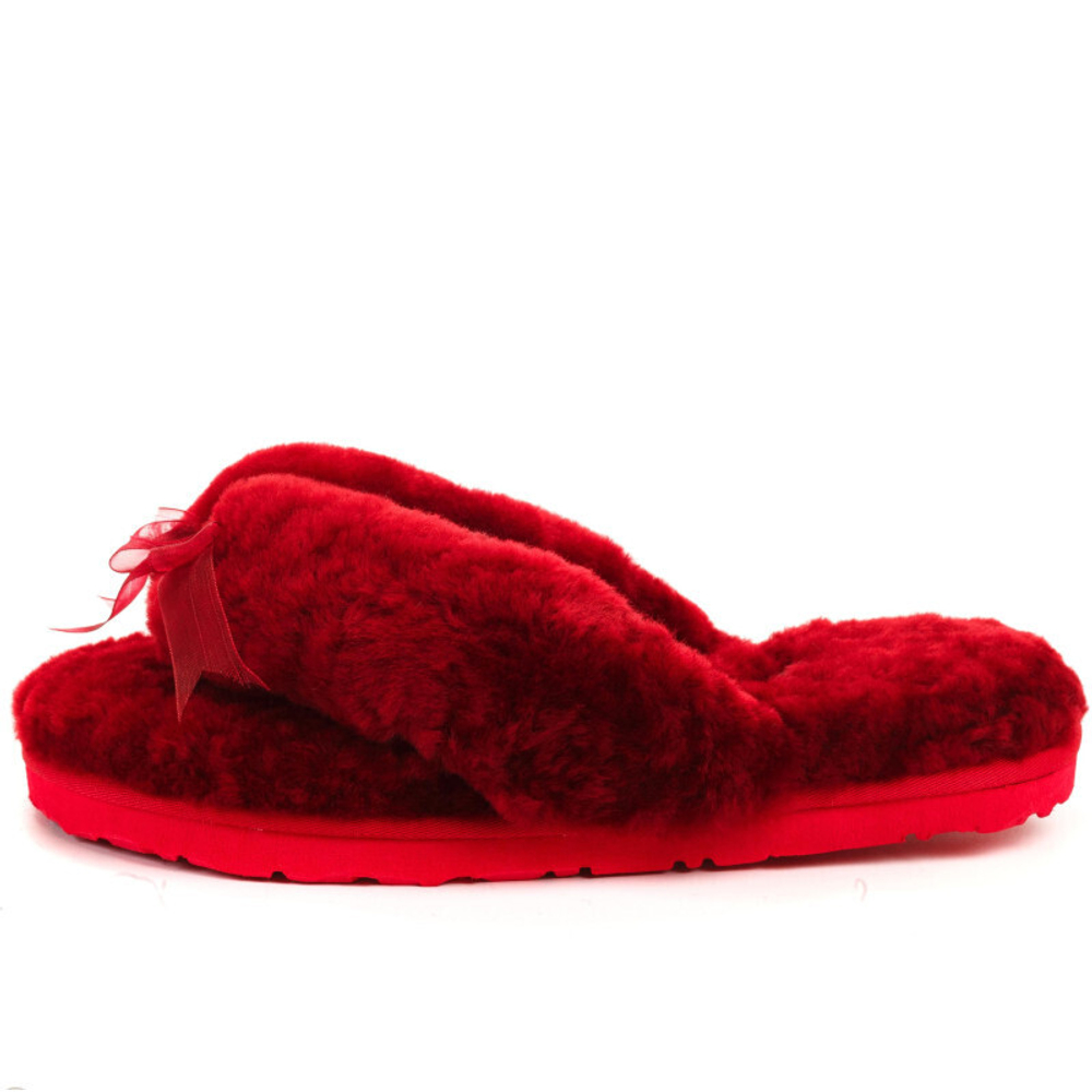 Ugg Fluff Flip Flop II — Bordo