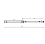 Душевой уголок Como-N VSR-4CN1015CL, 1500*1000, хром, стекло прозрачное, , шт