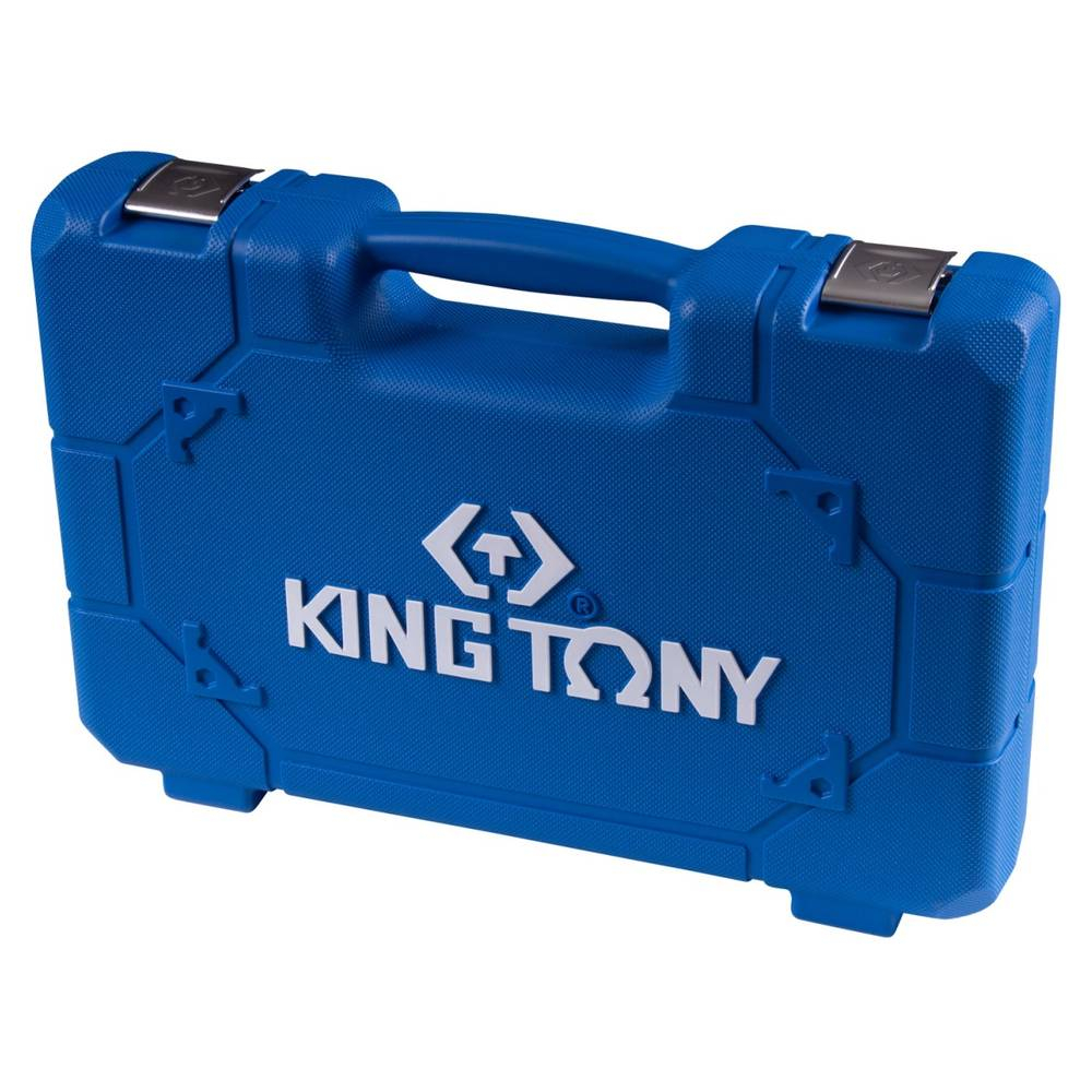 Гайковерт пневматический ударный 1/2", 1356 Нм, с комплектом головок, 15 предметов KING TONY 44803AM