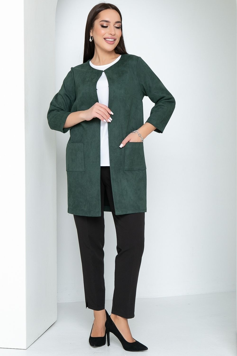 Кардиган Лайма ( замша, грин) Diolche