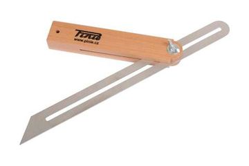 Деревянная малка PINIE 200 мм со стальной пластиной 40-6