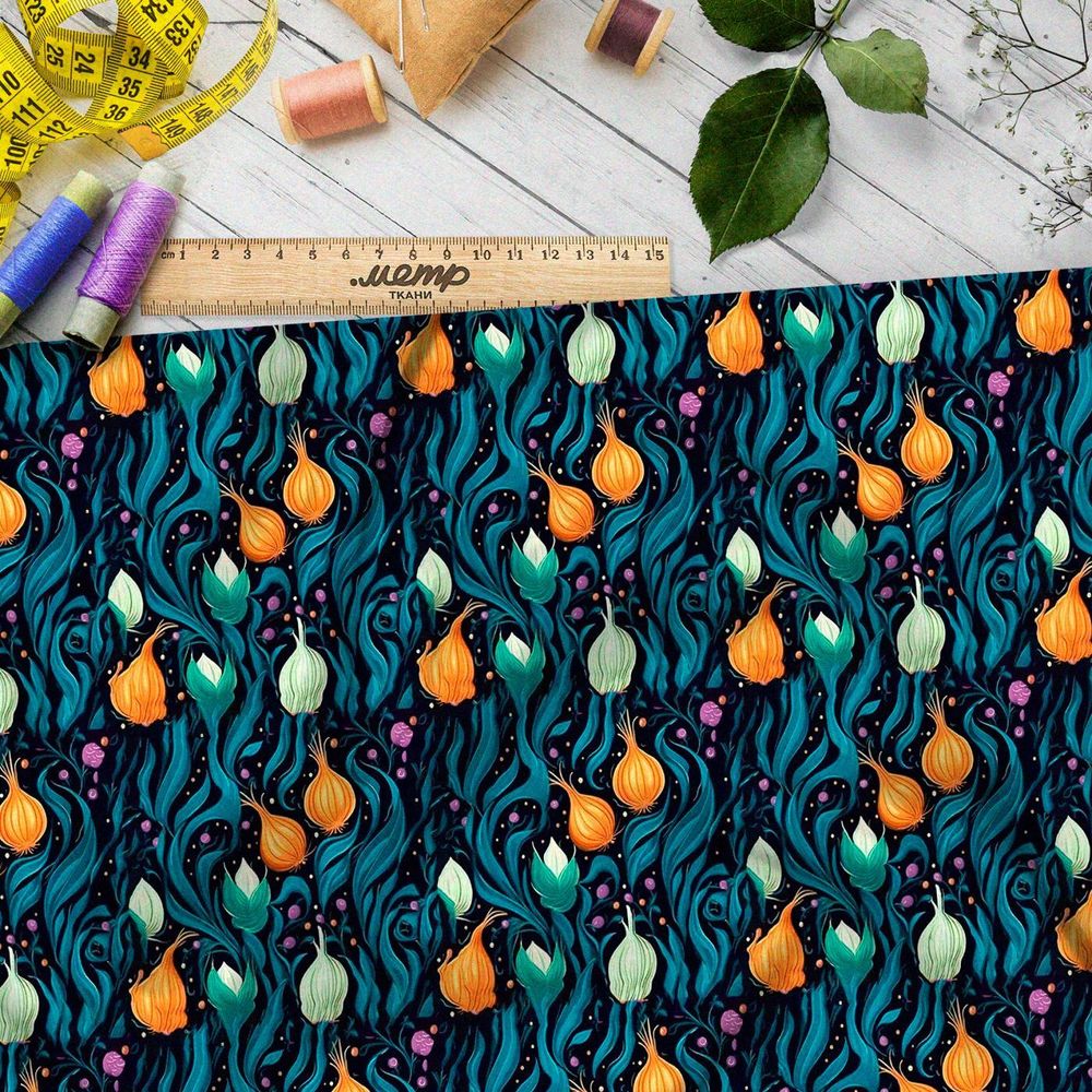 Ткань Ниагара Софт фантазийные луковки