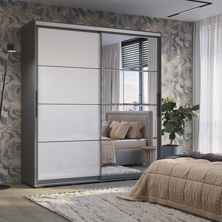 Шкаф-купе Крафт 6 графит