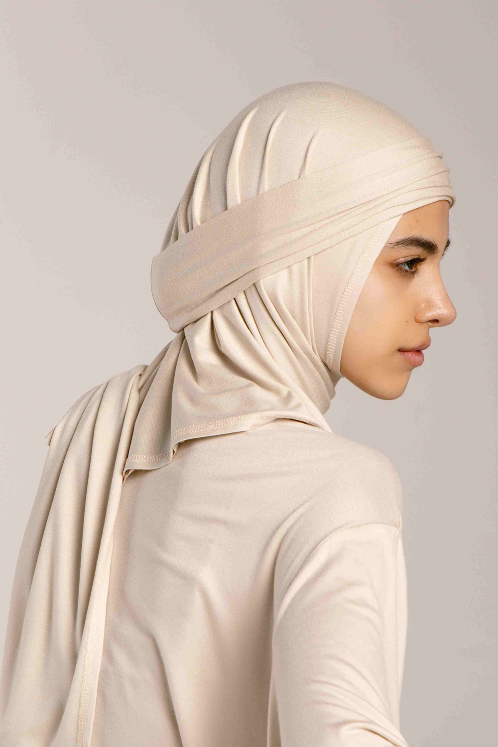 Хиджаб Молик тройка бежевый