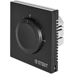 Термостат для теплого пола механический STOUT (цвет черный)