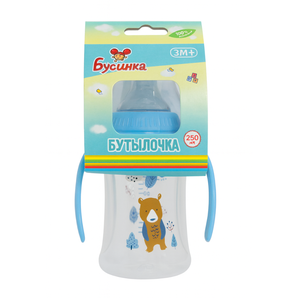 Бутылочка детская Бусинка 3+месяцев 250 мл
