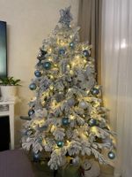 Заснеженная елка «Аляска» (Литая+пвх) 120 см / 1,2 м