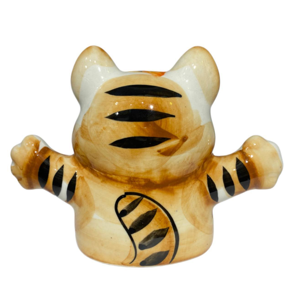 Фигурка Кот манэки цветная гжель