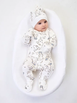 Комбинезон для новорожденного швы наружу