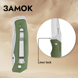 Нож Ganzo G618 зеленый