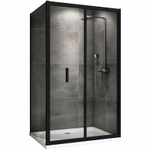 Душевой уголок Abber Sonnenstrand 120x85 AG07120B-S85B профиль Черный стекло прозрачное