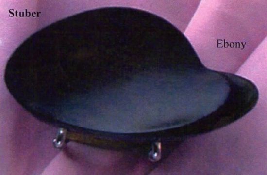 VC06Eu-4/4 Подбородник для скрипки, модель Stuber. Форма крепления - U. Материал - черное дер. WBO