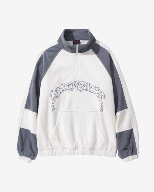 Толстовка Turbo fleece Серо-Белая - фото 1