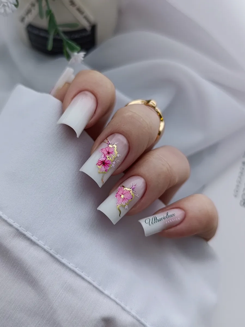 Lucky Rose Слайдеры наклейки для длинных ногтей 416