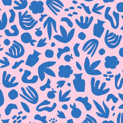 Абстрактные цветы и листья. Генри Матисс, Matisse style