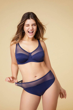 Бюстгальтер с мягкой чашкой на косточках Havana (Размер: 80E) (Цвет: синий)